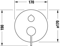 Vorschau: Duravit D-Neo Einhebel-Brausemischer mit Umstellventil Unterputz, chrom