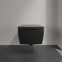 Vorschau: Villeroy&Boch Memento 2.0 Wand-Tiefspül-WC, spülrandlos mit DirectFlush schwarz matt 4633R0R7