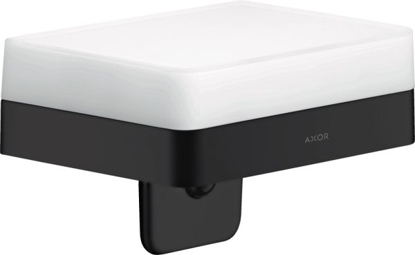 Axor Universal Accessories Flüssigseifenspender 180ml mit Ablage, schwarz matt 42819670