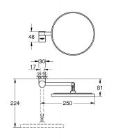 Vorschau: Grohe Selection Kosmetikspiegel chrom 41077000 1