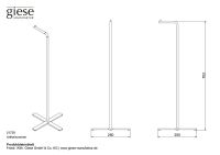 Vorschau: Giese Gifix 21 WC Garnitur für Toilettenpapier, Standmodell, schwarz matt