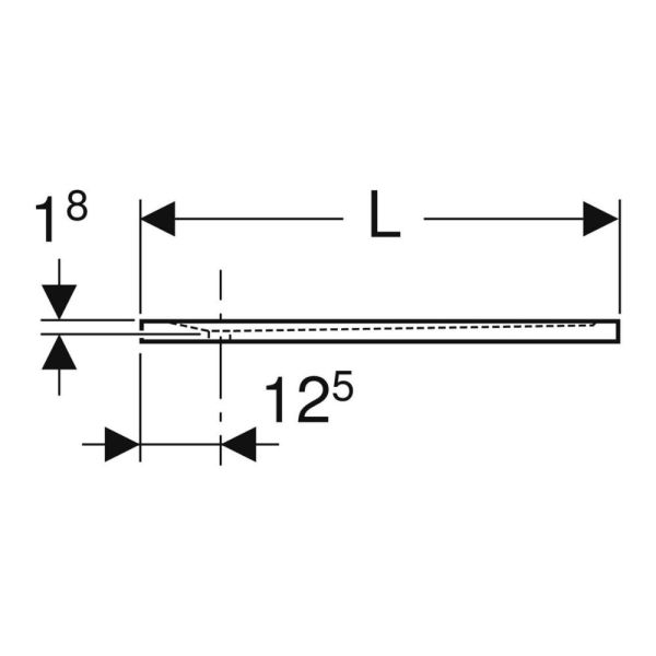 Geberit Sestra quadratische Duschwanne