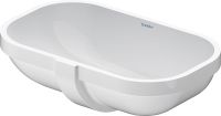 Duravit D-Code Unterbauwaschtisch rechteckig 49,5x29cm, mit Überlauf, ohne Hahnloch, weiß 0338490000