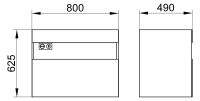 Vorschau: Keuco Stageline Waschtischunterbau 80x62,5x49cm f. Keramik-Waschtisch mit Frontauszug, mit Elektrik