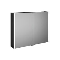 Vorschau: Burgbad Cube Spiegelschrank mit vertikaler LED-Beleuchtung, Waschtischbeleuchtung, 2tlg, 80,8x64cm