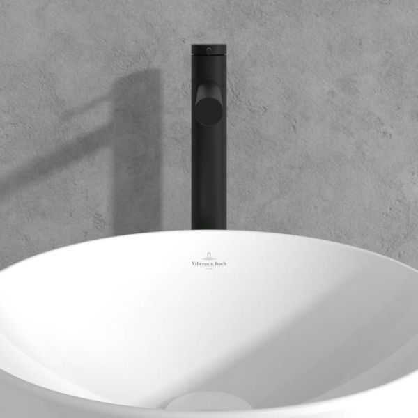 Villeroy&Boch Loop&Friends Einhebel-Waschtischarmatur, Ausladung 181mm schwarz matt TVW106106153K5