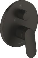 Duravit Wave Einhebel-Brausemischer Unterputz rund, schwarz matt WA4210012046