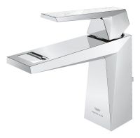 Vorschau: Grohe Allure Brilliant Einhand-Waschtischbatterie M-Size mit White Attica Caesarstone Griff-Einlage