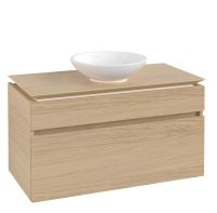 Vorschau: Villeroy&Boch Legato Waschtischunterschrank 100x50cm für Aufsatzwaschtisch, 2 Auzüge, nordic oak, B57200VJ