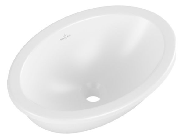 Villeroy&Boch Loop&Friends Unterbauwaschbecken oval, 43x28,5cm, weiß, 4A530001