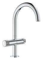 Grohe Atrio 2-Griff-Waschtischarmatur L-Size, Push-Open, Knopfbetätigung, chrom 21138000 