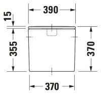 Vorschau: Duravit DuraStyle Spülkasten 3/6L mit Dual Flush, Anschluss rechts oder links, WonderGliss, weiß