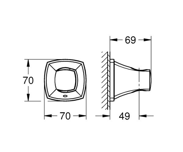 Grohe Grandera Wandbrausehalter