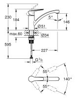 Vorschau: Grohe Einhand-Spültischbatterie, schwarz matt 324412432