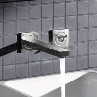 Vorschau: Grohe Eurocube Joy 2-Loch-Waschtischarmatur 23cm, Wandmontage chrom