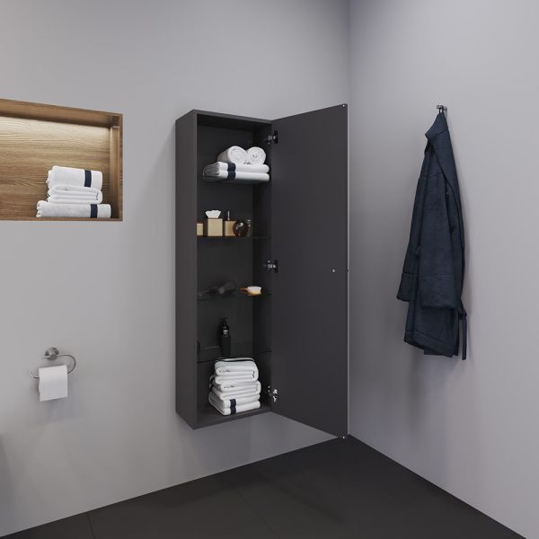 Duravit D-Neo Halbhochschrank mit 1 Tür, 40x132cm