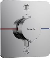 Hansgrohe ShowerSelect Comfort Q Thermostat UP für 2 Verbraucher, mit Sicherungskombination, chrom