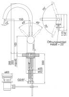 Vorschau: Steinberg Serie 100 Waschtisch-Einhebelmischer mit Ablaufgarn. 1 14, matt black 1001500S