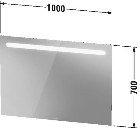 Duravit No.1 Badmöbel-Set 100cm mit Waschtisch, Spiegel, 1 Auszug und Innenschublade