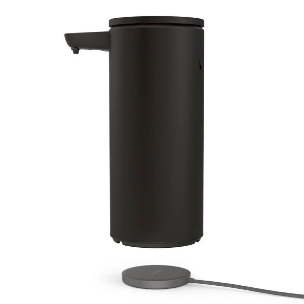 simplehuman berührungsloser Spülmittelspender mit Caddy, 414ml, wiederaufladbar, schwarz matt