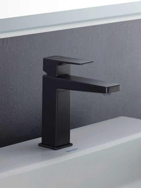 Duravit Manhattan Einhebel-Waschtischarmatur M ohne Ablaufgarnitur, schwarz MH1020002046