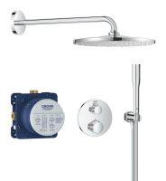 Vorschau: Grohe Grohtherm Duschsystem Unterputz mit Rainshower Mono 310 und Stick Handbrause, chrom 34869000