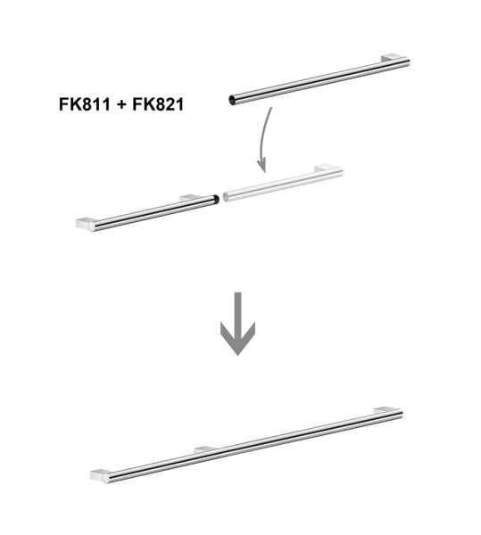 Smedbo Living Haltegriff 90cm, chrom