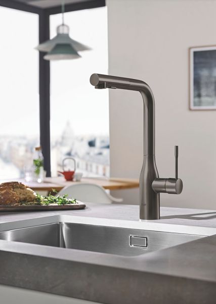 Grohe Essence Einhand-Spültischbatterie mit herausziehbarer Dual Spülbrause