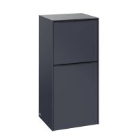 Vorschau: Villeroy&Boch Subway 3.0 Seitenschrank mit 1 Tür und 1 Auszug marine blue volcoano black C59401VQ