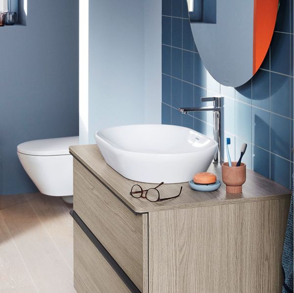 Duravit D-Neo Waschtischarmatur L mit Zugstangen-Ablaufgarnitur, chrom DE1030001010