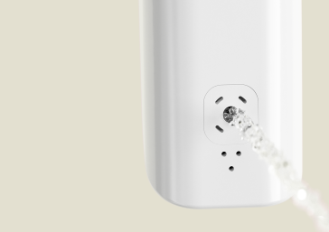 Gesäßdusche des LAUFEN CLEANET PRO in Funktion
