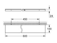 Vorschau: Grohe Allure Ablage 60cm