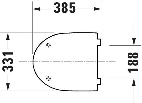 Duravit No.1 WC-Sitz mit Absenkautomatik, weiß