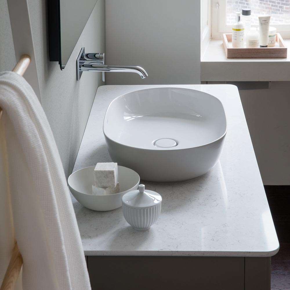 Duravit Luv Aufsatzwaschtisch X Cm Oval Wei B Dermaxx