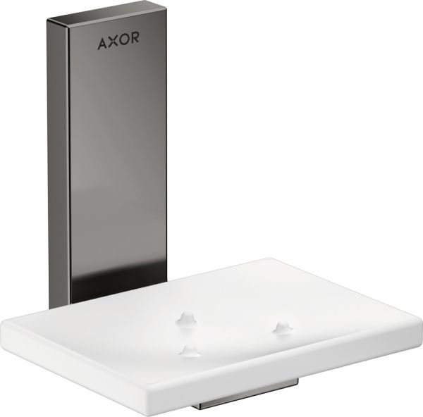 Axor Universal Universal Rectangular Seifenschale, polished black chrome 42605330