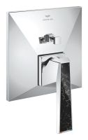 Grohe Allure Brilliant Wannenarmatur in chrom mit Hebel in Vanilla Noir Ceasarstone 24427000