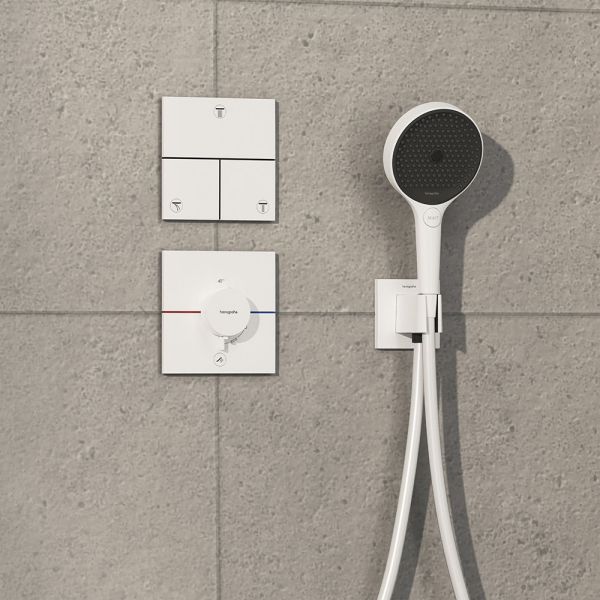 Hansgrohe ShowerSelect Comfort E Thermostat UP, 1 Verbraucher & zusätzl. Abgang, weiß matt