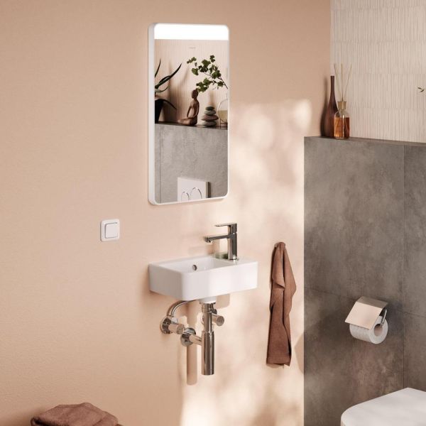 Hansgrohe Xanuia Q Handwaschbecken 360/250 mit Hahnloch und Überlauf 