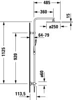 Vorschau: Duravit B.2/D-Neo Shower System/Duschsystem mit Brausethermostat, chrom