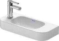 Vorschau: Duravit Happy D.2 Handwaschbecken 50x22cm, mit Hahnloch links, ohne Überlauf, weiß 0711500009