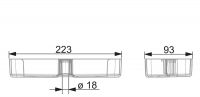 Vorschau: Hansa Hansabasicjet Seifenschale, transparent