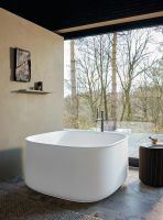 Vorschau: Duravit Zencha freistehende Badewanne quadratisch 125x125cm, Mineralguss, weiß 700464000000000