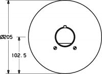 Vorschau: Hansa Hansamix Fertigmontageset Thermostat-Batterie, Rosette rund, chrom