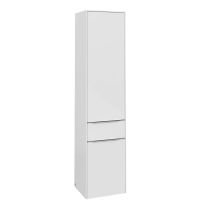 Vorschau: Villeroy&Boch Subway 3.0 Hochschrank mit 2 Türen und 1 Auszug brilliant white aluminium glänzend C59000VE