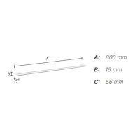 Vorschau: Smedbo Air Handtuchstange 80cm, chrom