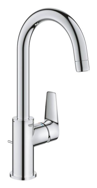 Grohe BauEdge Einhand-Waschtischbatterie L-Size mit Ablaufgarnitur, chrom 23760001