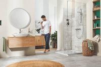 Vorschau: Grohe Eurosmart Waschtischbatterie M-Size mit herausziehbarem Auslauf und Push-Open, chrom