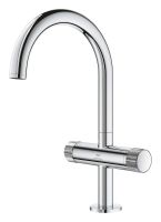 Vorschau: Grohe Atrio 2-Griff-Waschtischarmatur L-Size mit Push-Open, Knopfbetätigung