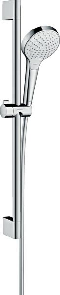 Hansgrohe Croma Select S Brauseset Vario EcoSmart 9 l/min mit Brausestange 65cm, weiß/chrom