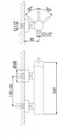 Vorschau: Steinberg Serie 100 Brause-Einhebelmischer-Batterie 12, rosè gold 1001220RG 11